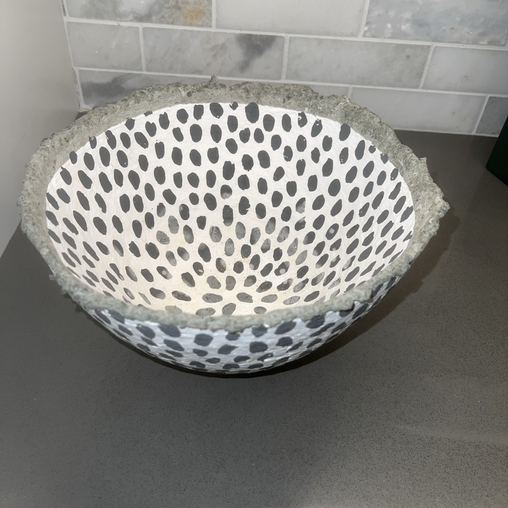 Artisan Hand Made Organic Paper Mache Bowl